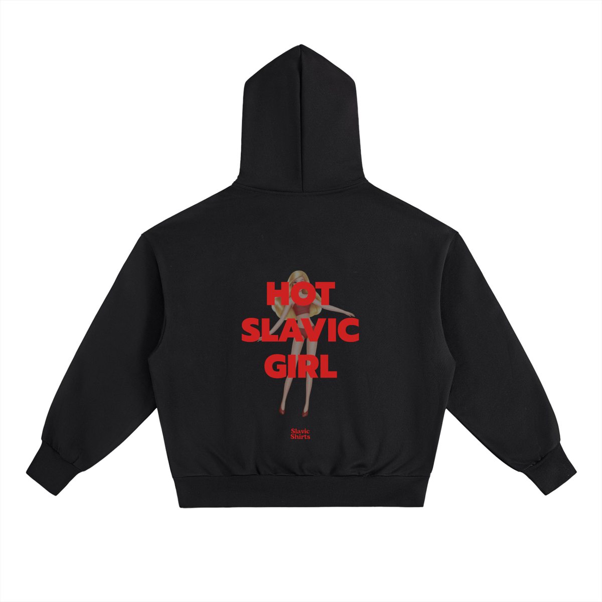 Hot Slavic Girl Hoodie – Black