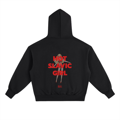 Hot Slavic Girl Hoodie – Black