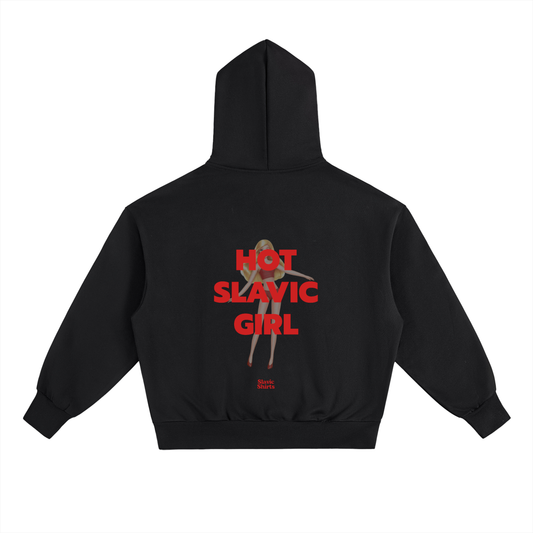 Hot Slavic Girl Hoodie – Black