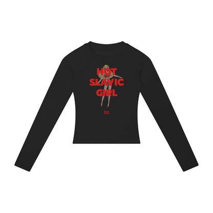Hot Slavic Girl Women's Long Sleeve – Black