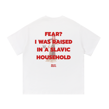 family,red,statement,tee