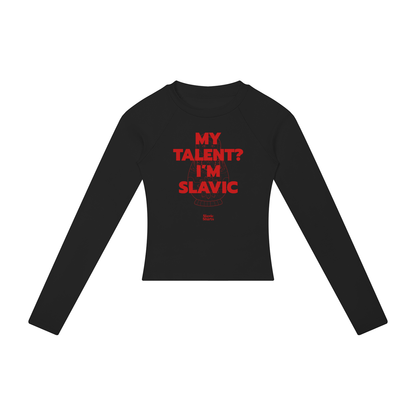 My Talent? I'm Slavic Women's Long Sleeve – Black