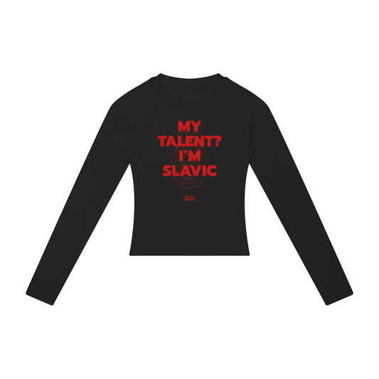 My Talent? I'm Slavic Women's Long Sleeve – Black