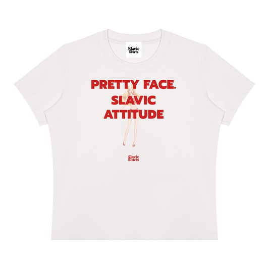 Pretty Face. Slavic Attitude Baby Tee